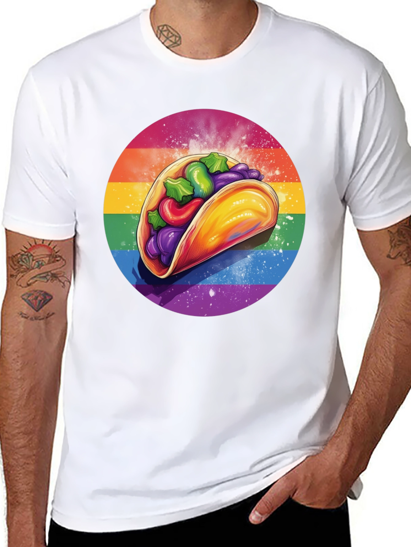 LGBTQ+ Pride Taco Graphic T-Shirt
