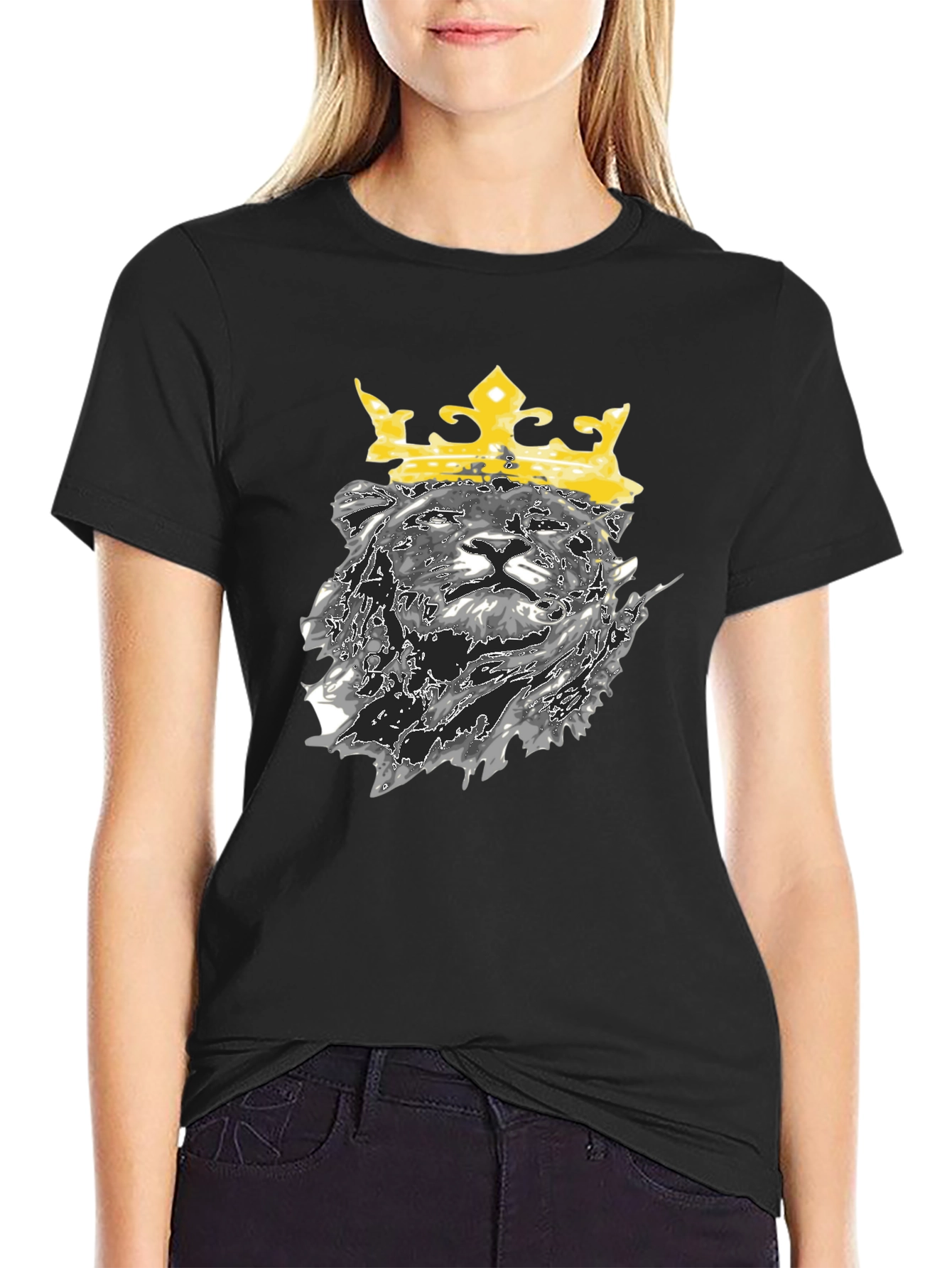 King Lion Graphic Tee - Black