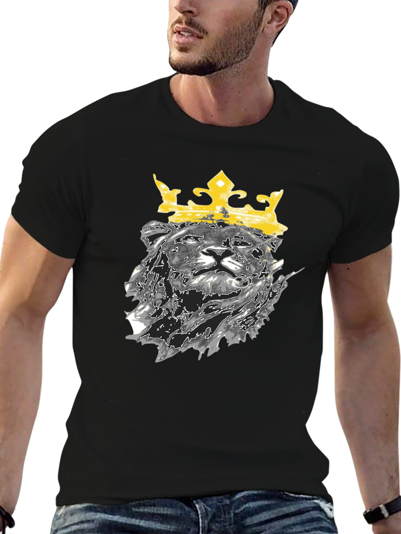King Lion Graphic Tee - Black