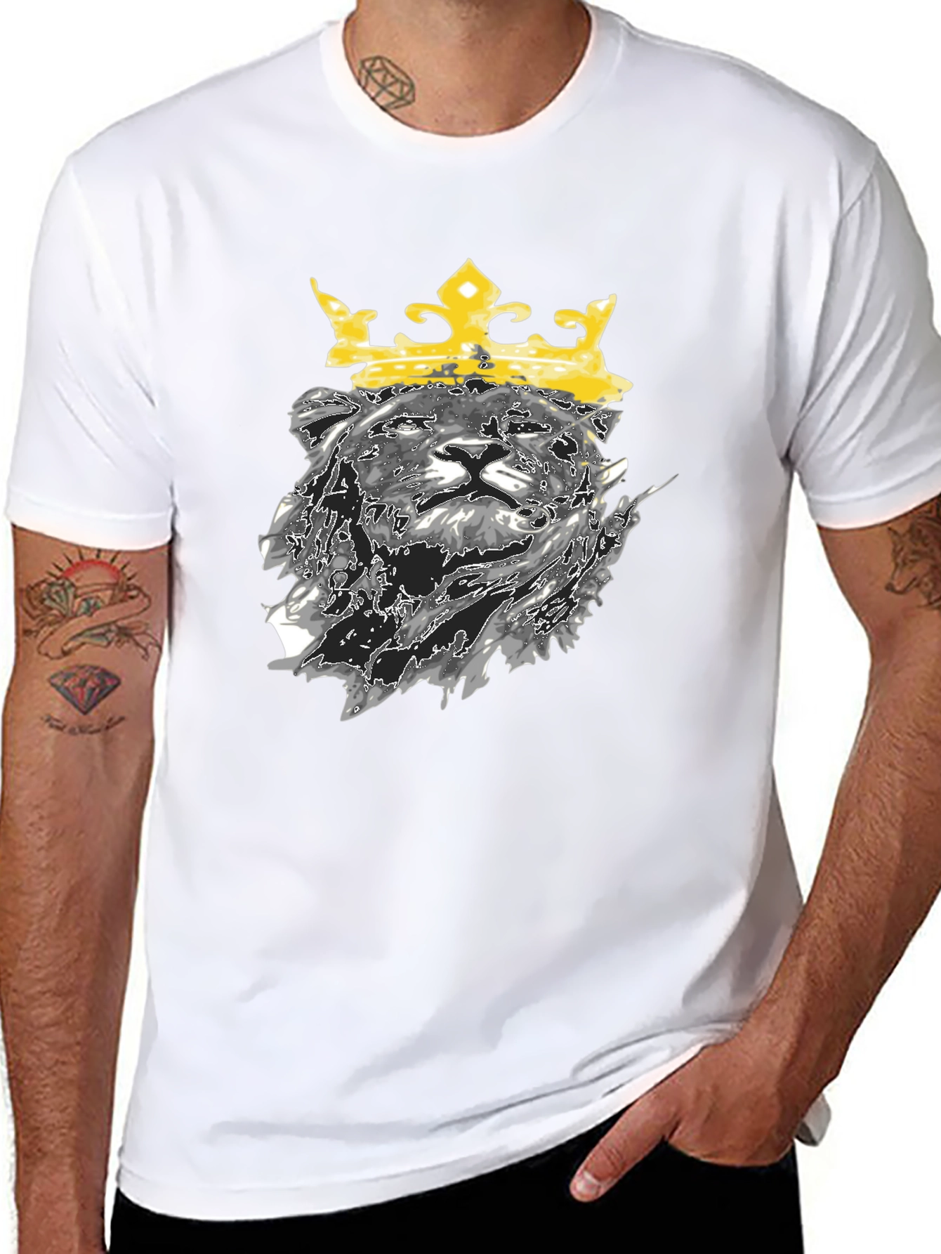 King Lion Graphic Tee - Black