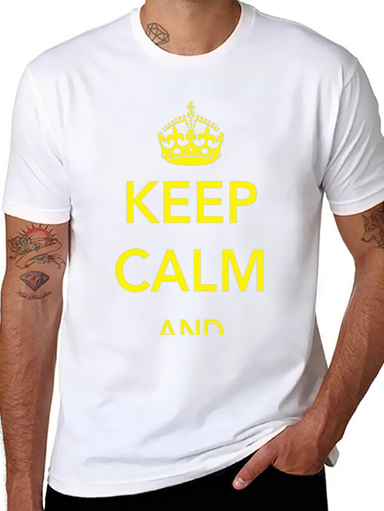 Keep Calm Graphic Tee - Black