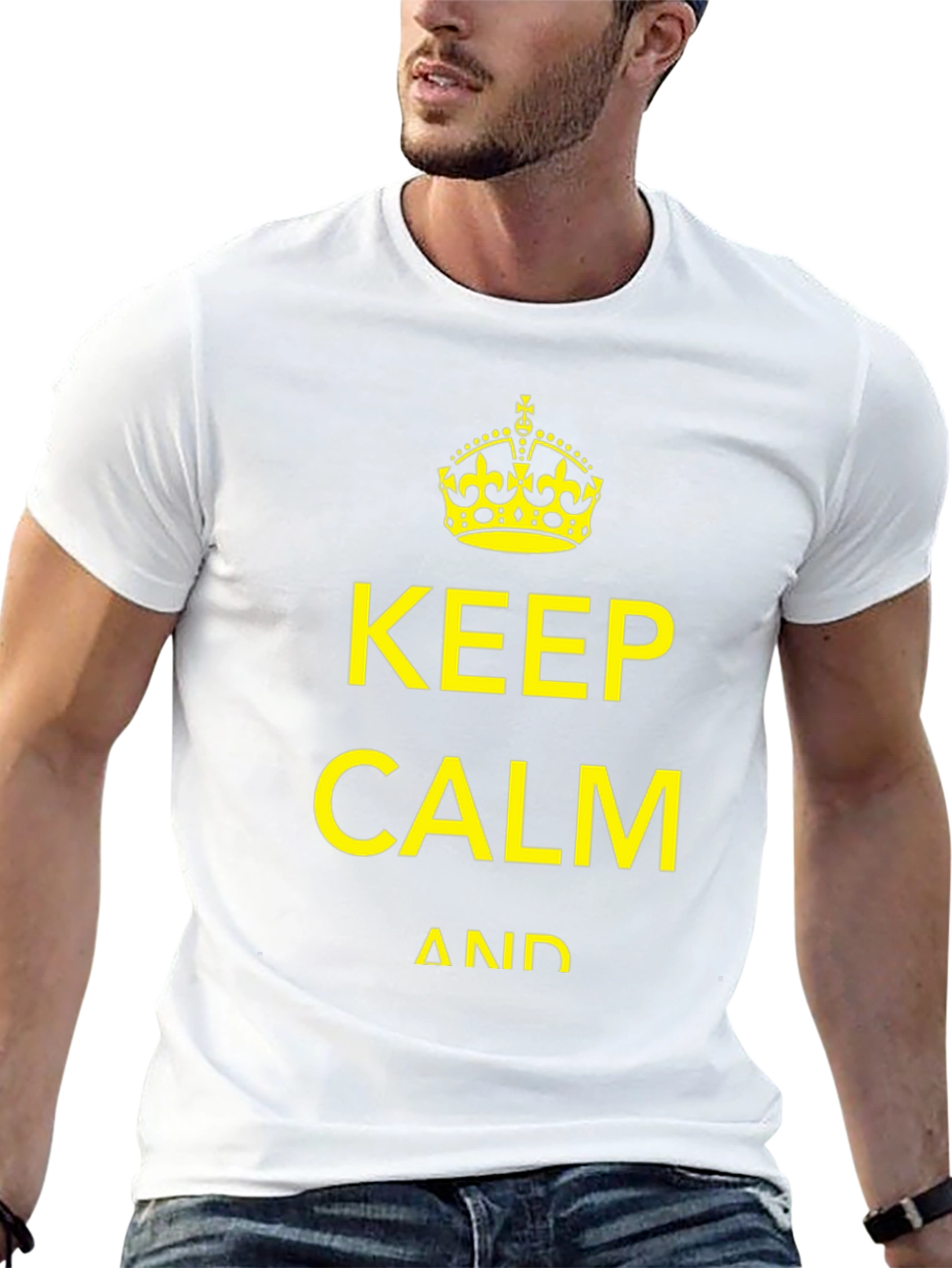 Keep Calm Graphic Tee - Black
