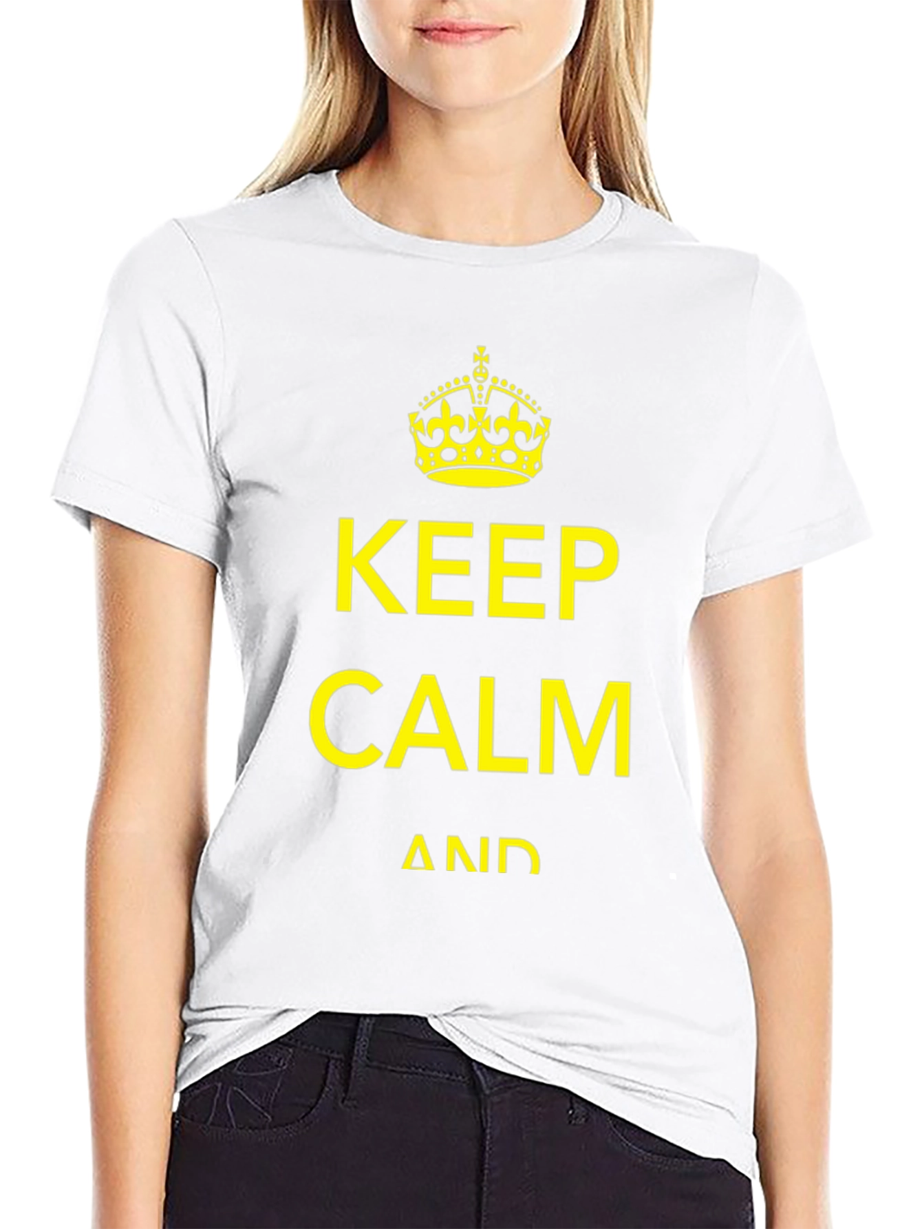 Keep Calm Graphic Tee - Black