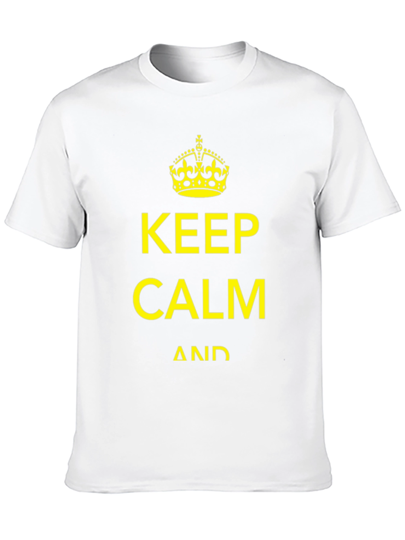 Keep Calm Graphic Tee - Black