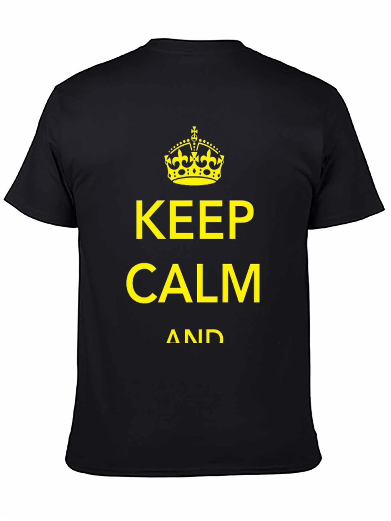 Keep Calm Graphic Tee - Black