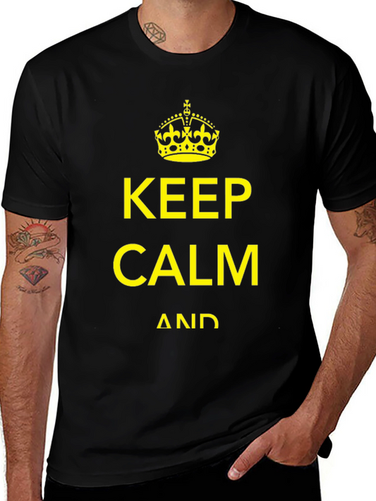 Keep Calm Graphic Tee - Black