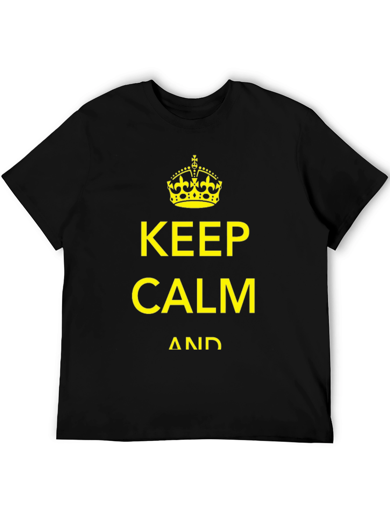 Keep Calm Graphic Tee - Black