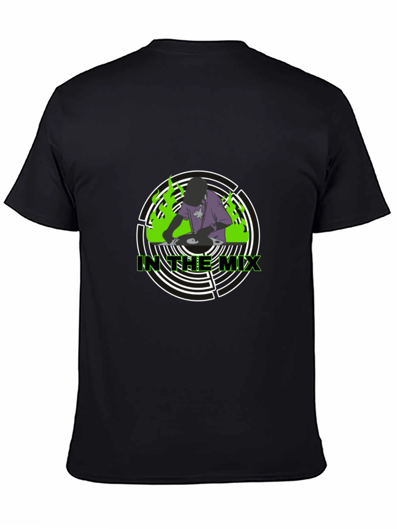 In The Mix DJ Graphic T-Shirt - Black