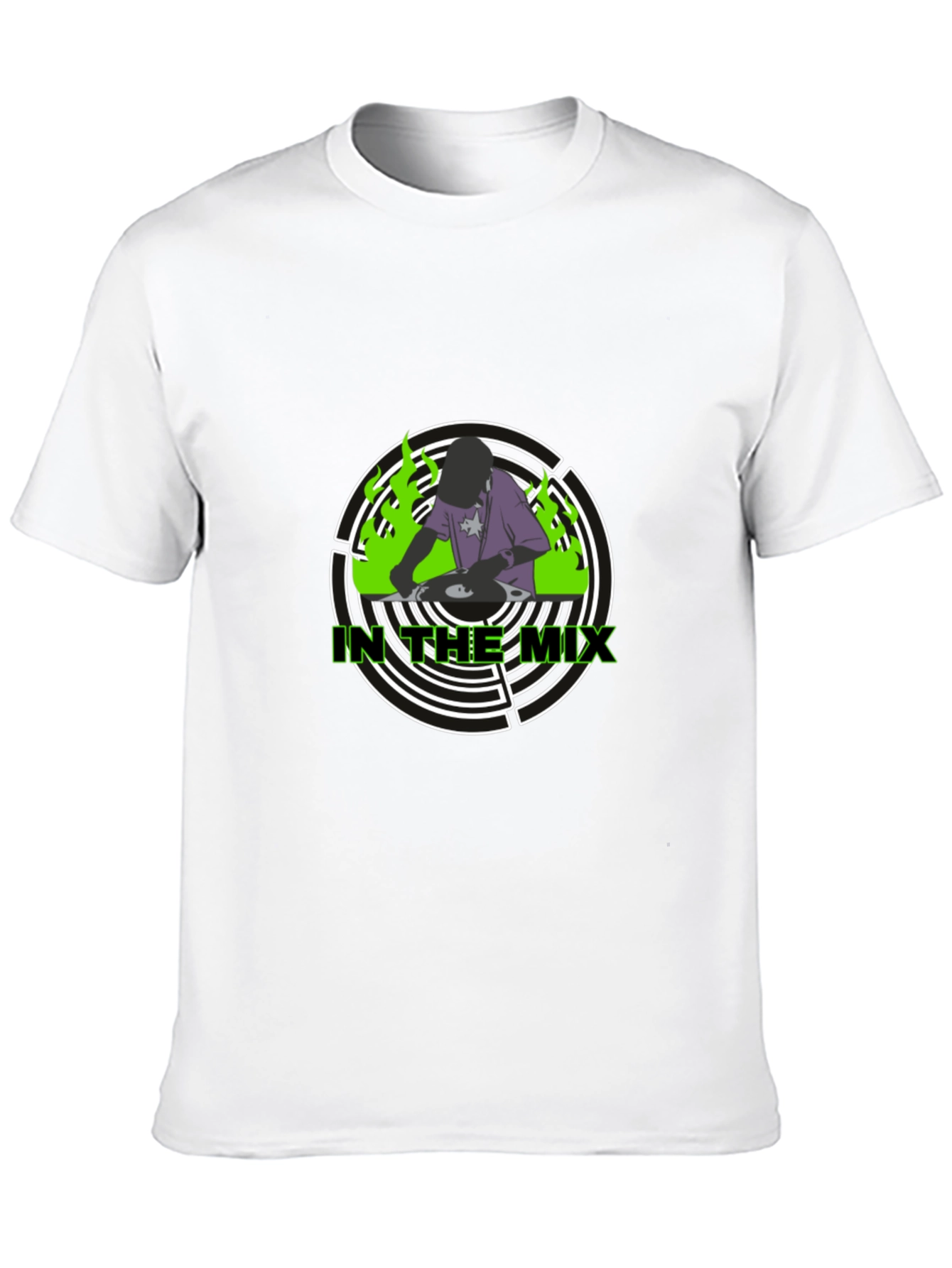 In The Mix DJ Graphic T-Shirt - Black