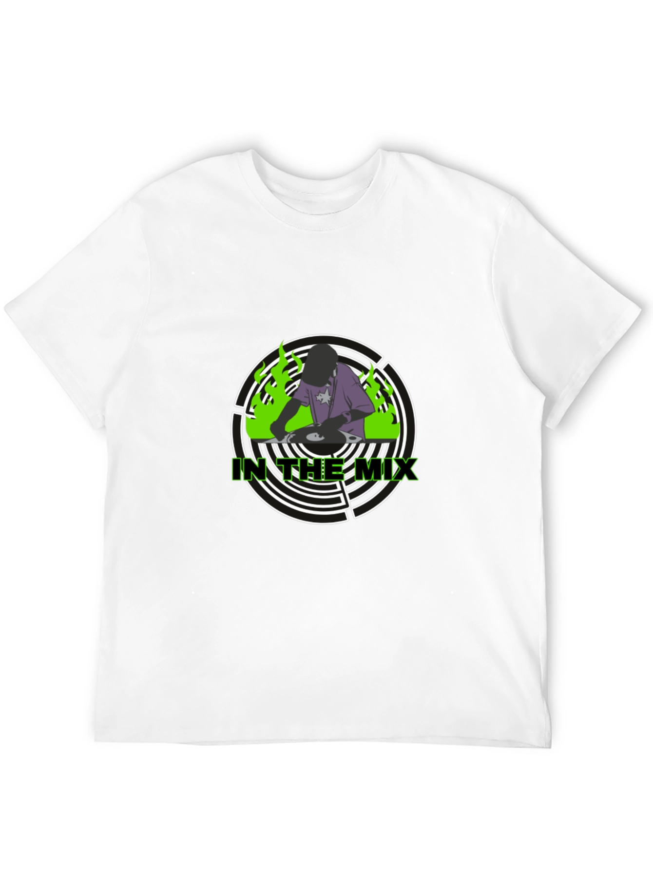 In The Mix DJ Graphic T-Shirt - Black