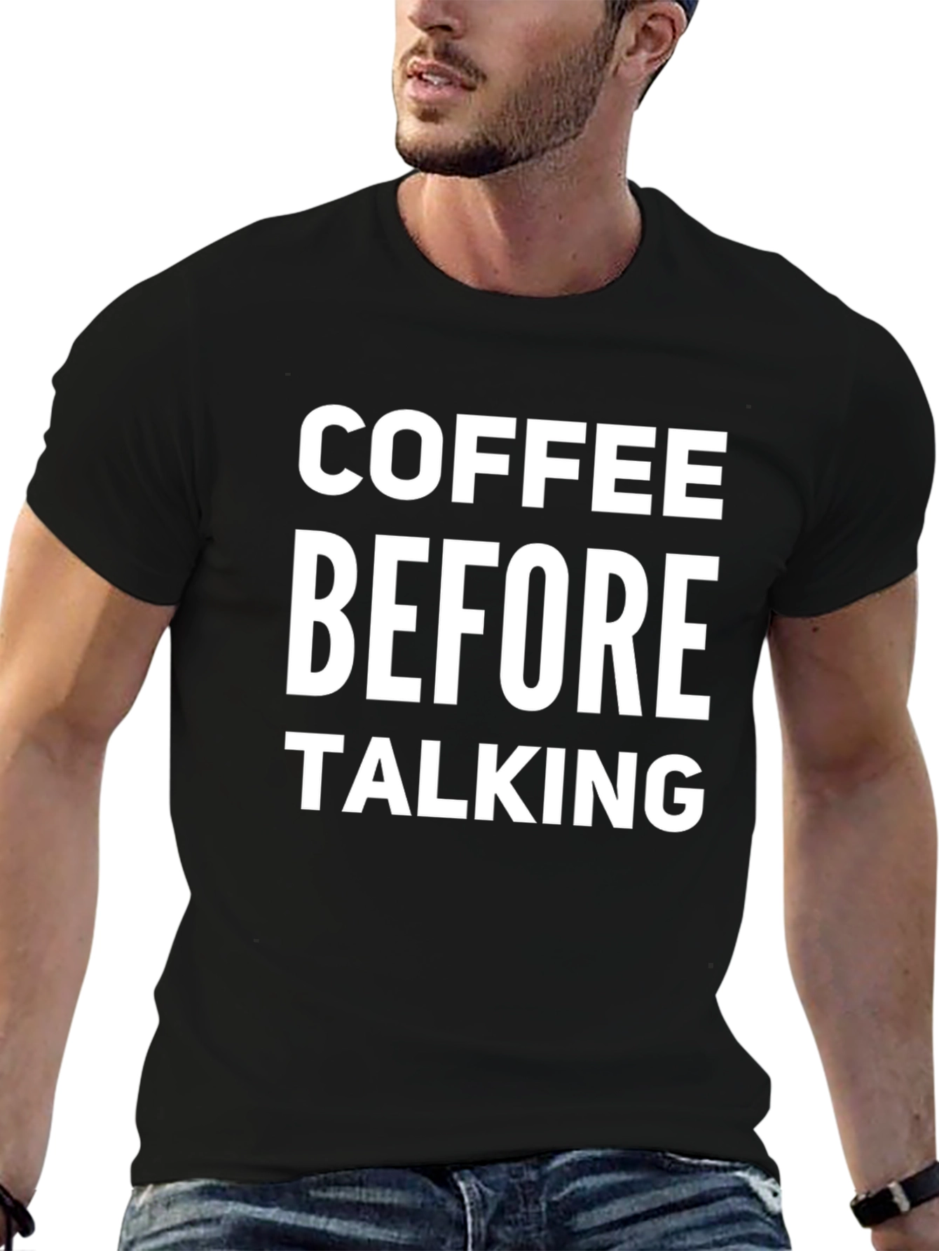 Coffee Before Talking Graphic T-Shirt