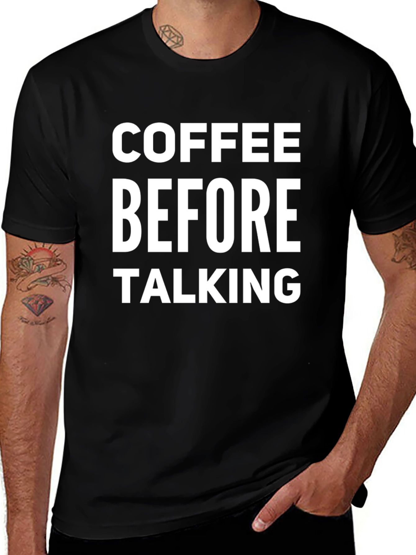 Coffee Before Talking Graphic T-Shirt