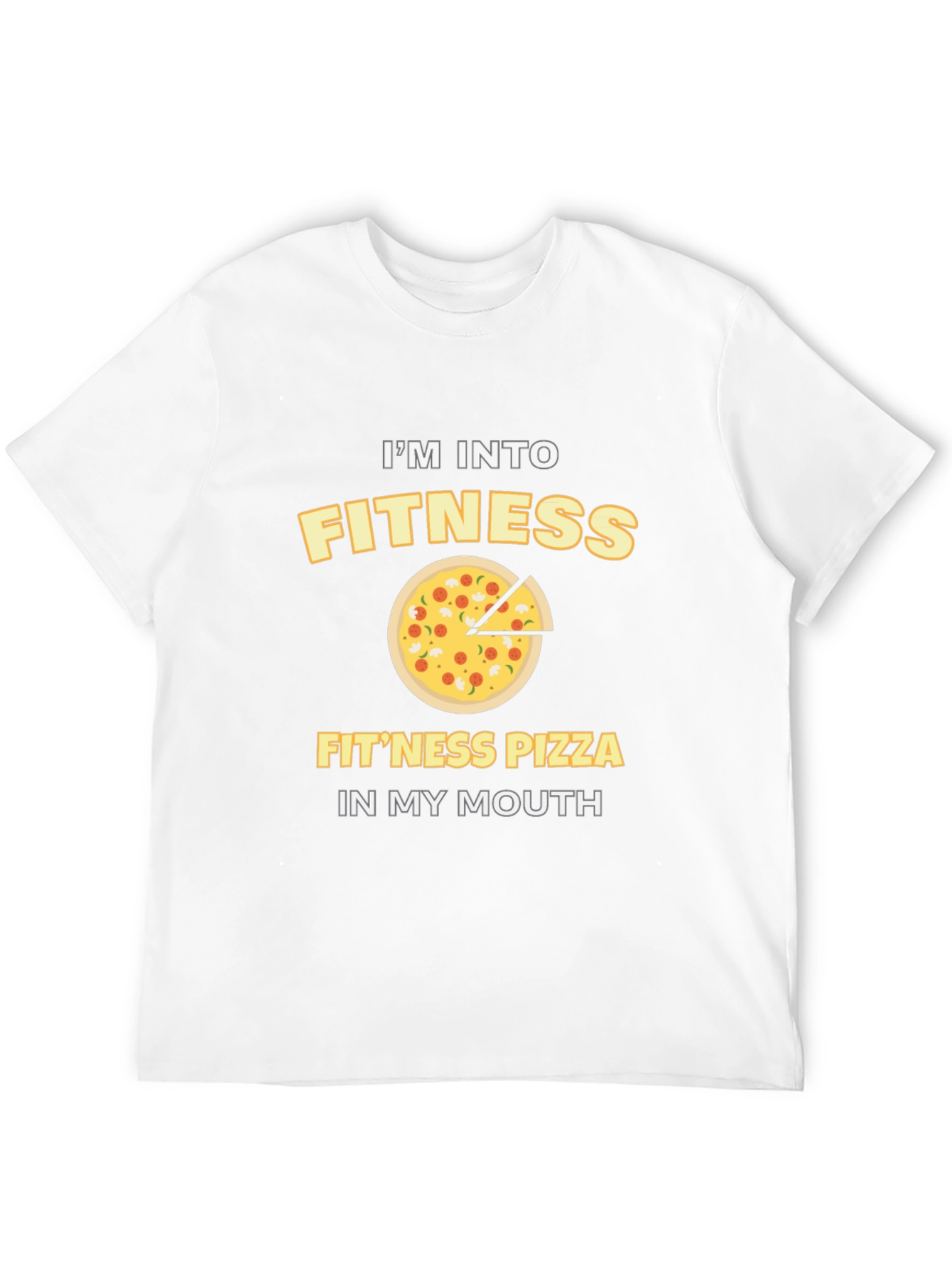 Fitness Pizza T-Shirt - Funny Workout Tee
