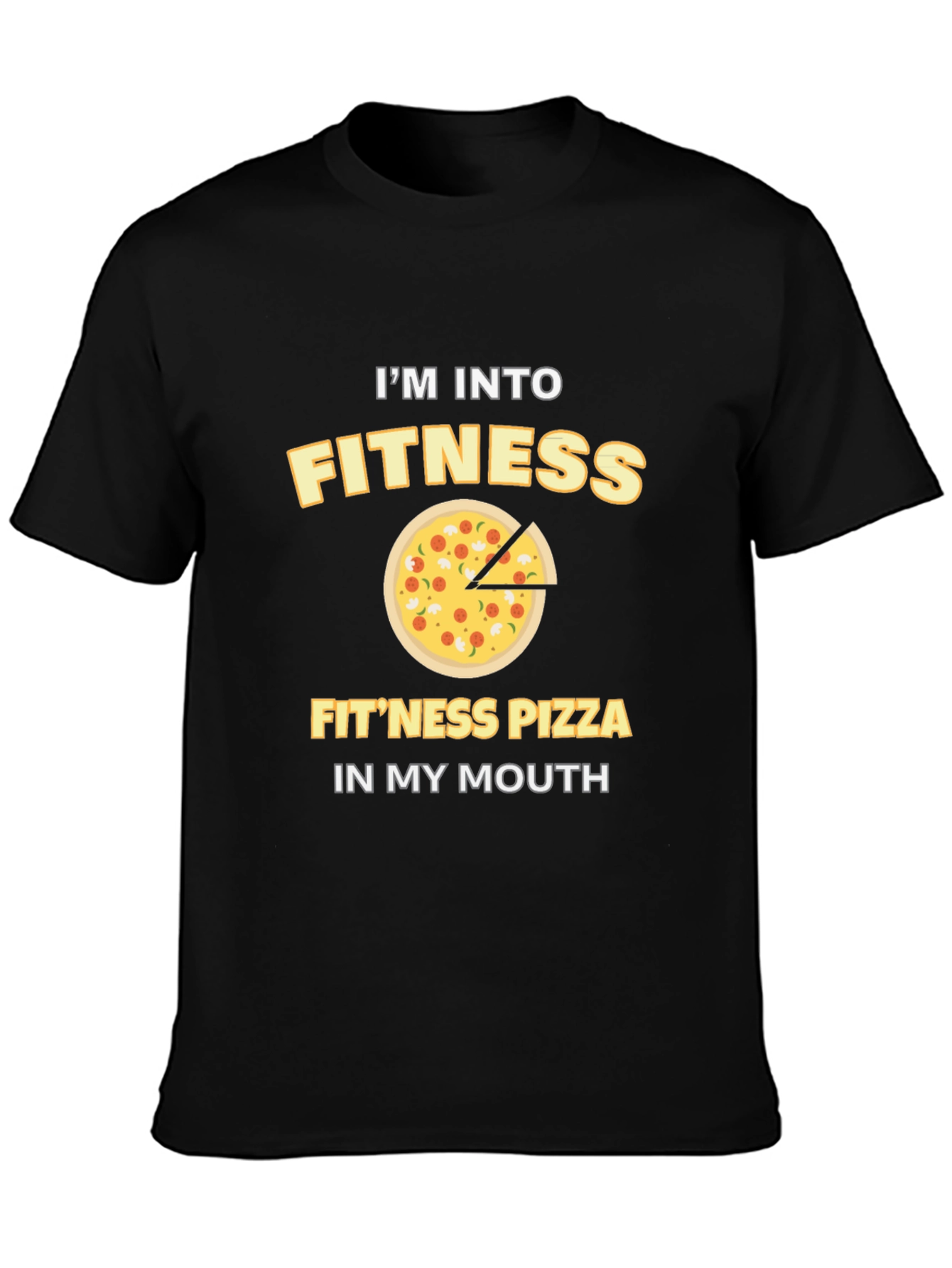 Fitness Pizza T-Shirt - Funny Workout Tee