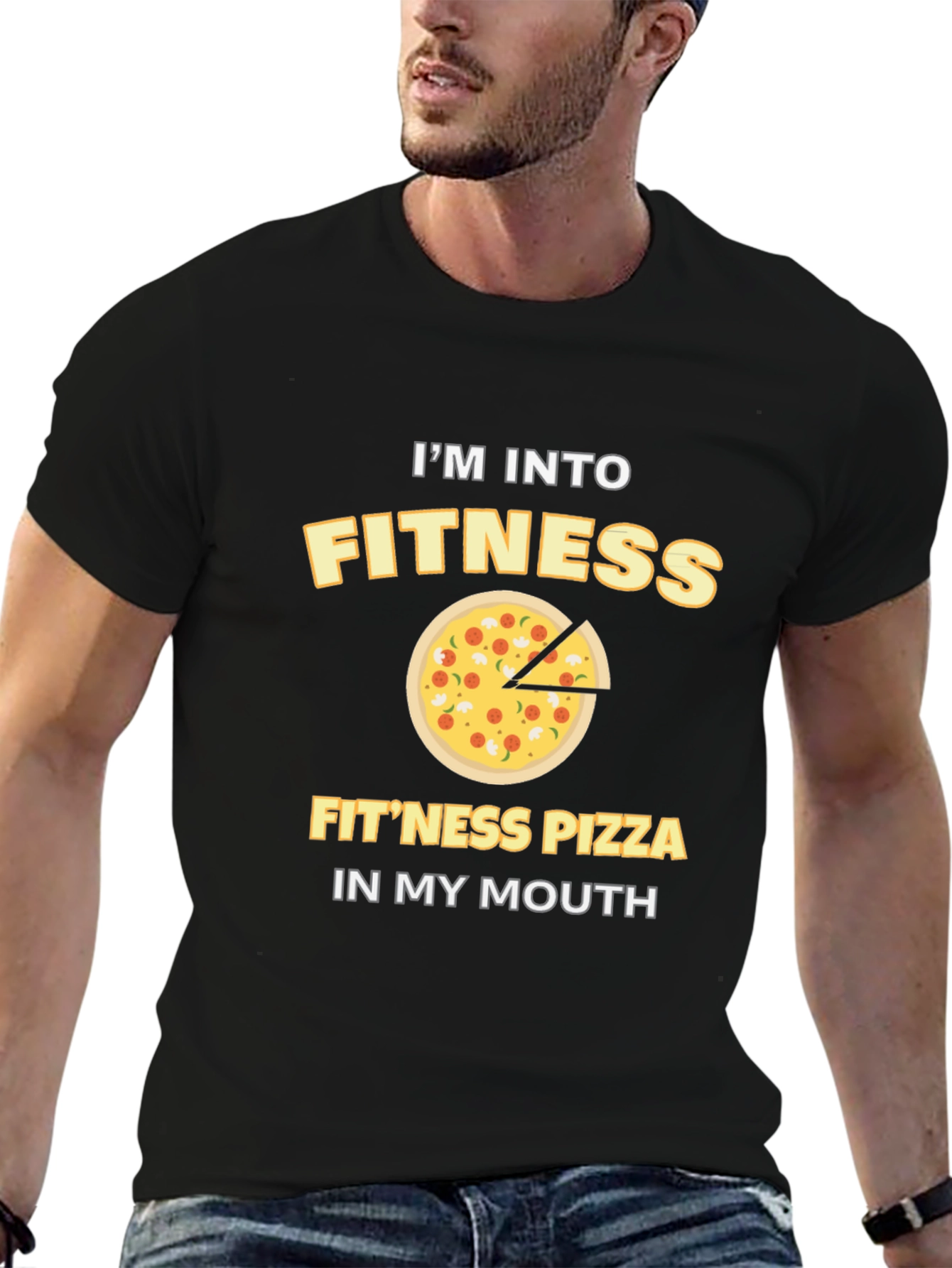 Fitness Pizza T-Shirt - Funny Workout Tee