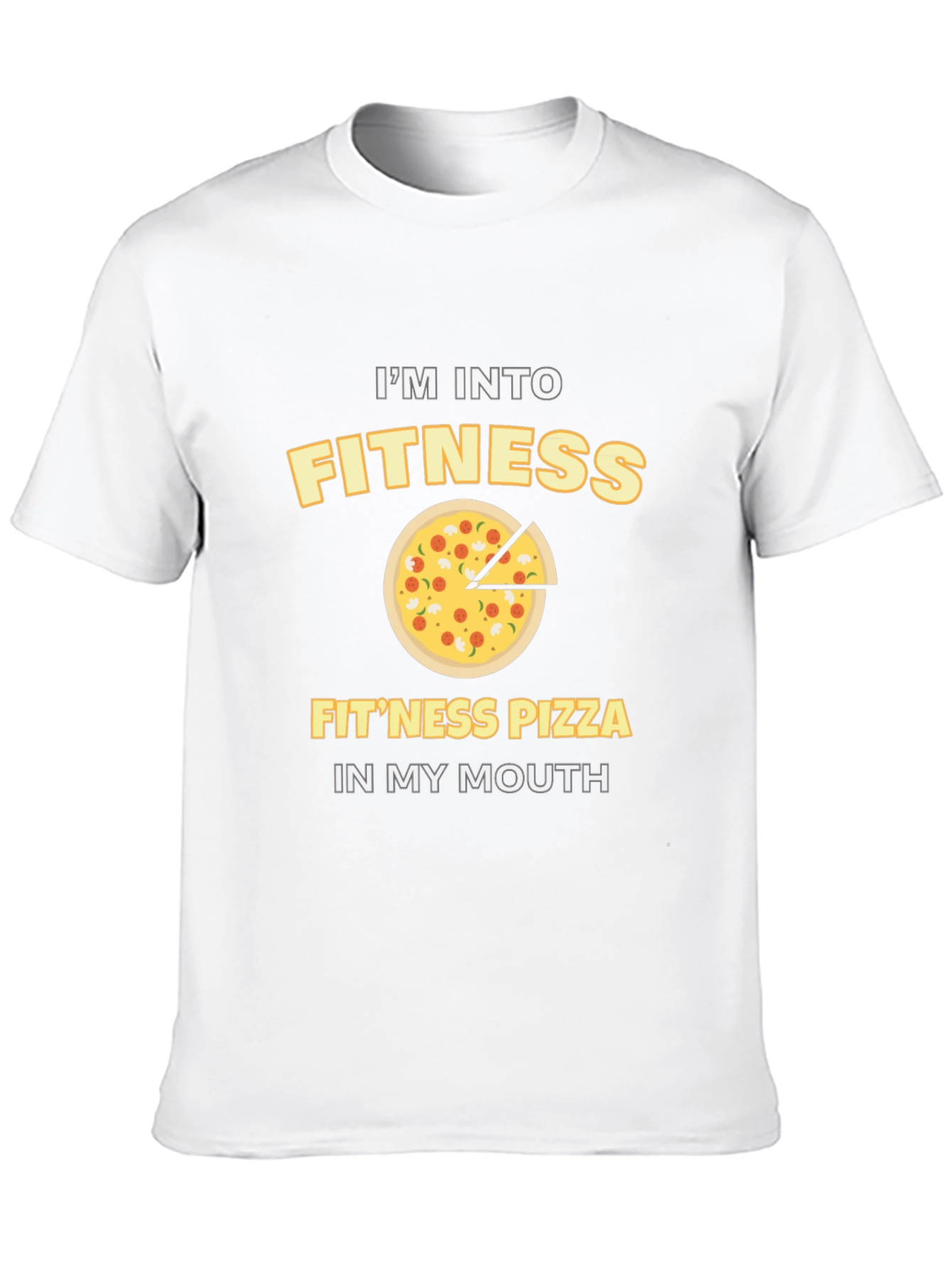 Fitness Pizza T-Shirt - Funny Workout Tee