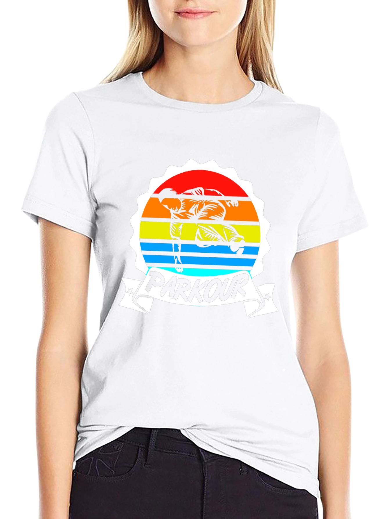 Parkour Graphic Tee - Urban Style Black T-Shirt