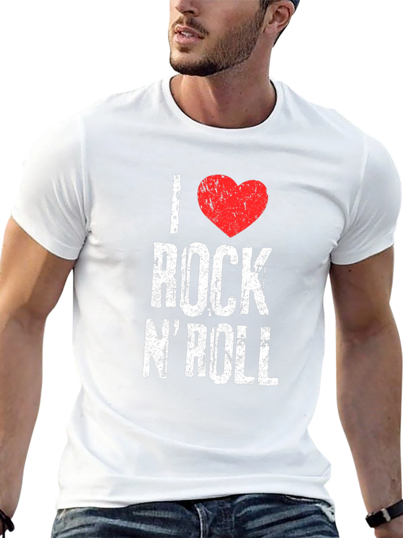 I Heart Rock N Roll Graphic T-Shirt