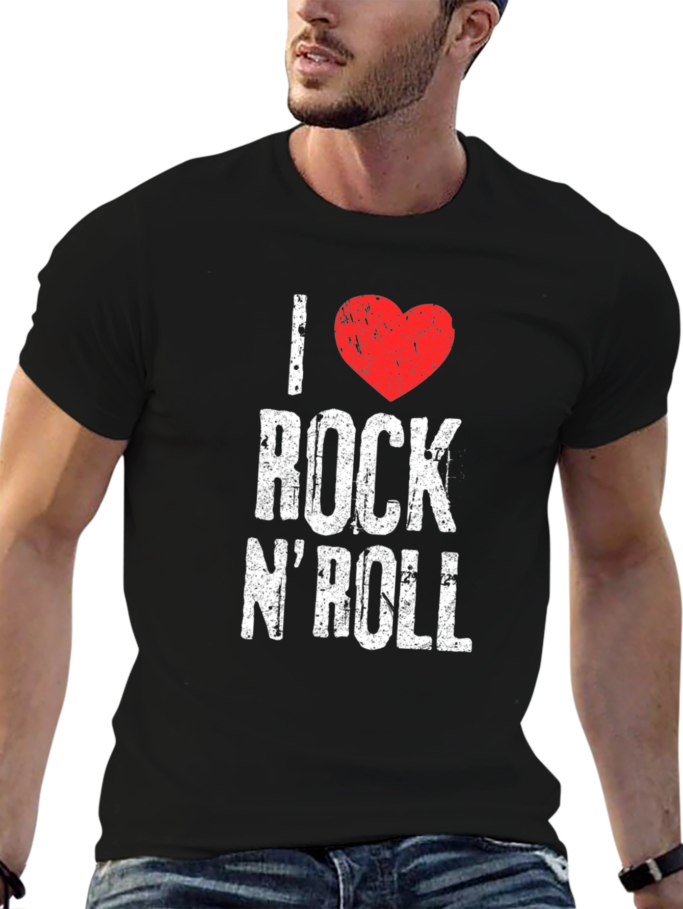 I Heart Rock N Roll Graphic T-Shirt