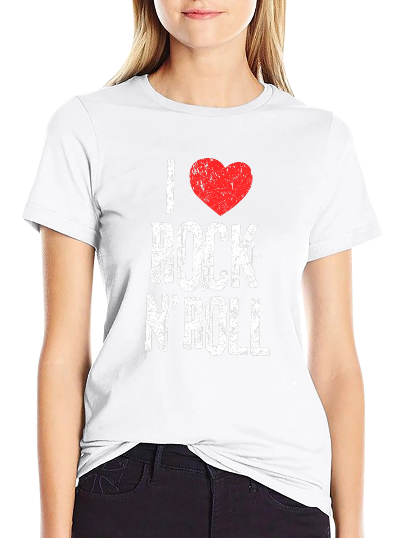 I Heart Rock N Roll Graphic T-Shirt
