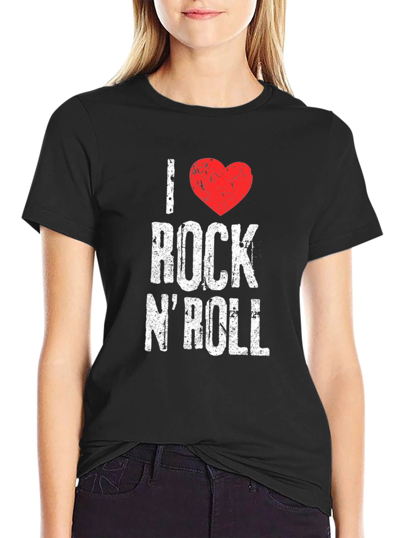 I Heart Rock N Roll Graphic T-Shirt