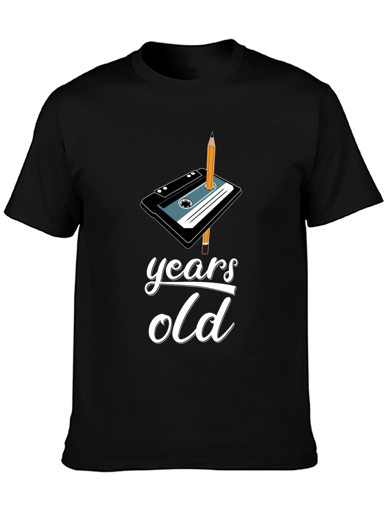 Retro Cassette Tape Birthday T-Shirt - Years Old
