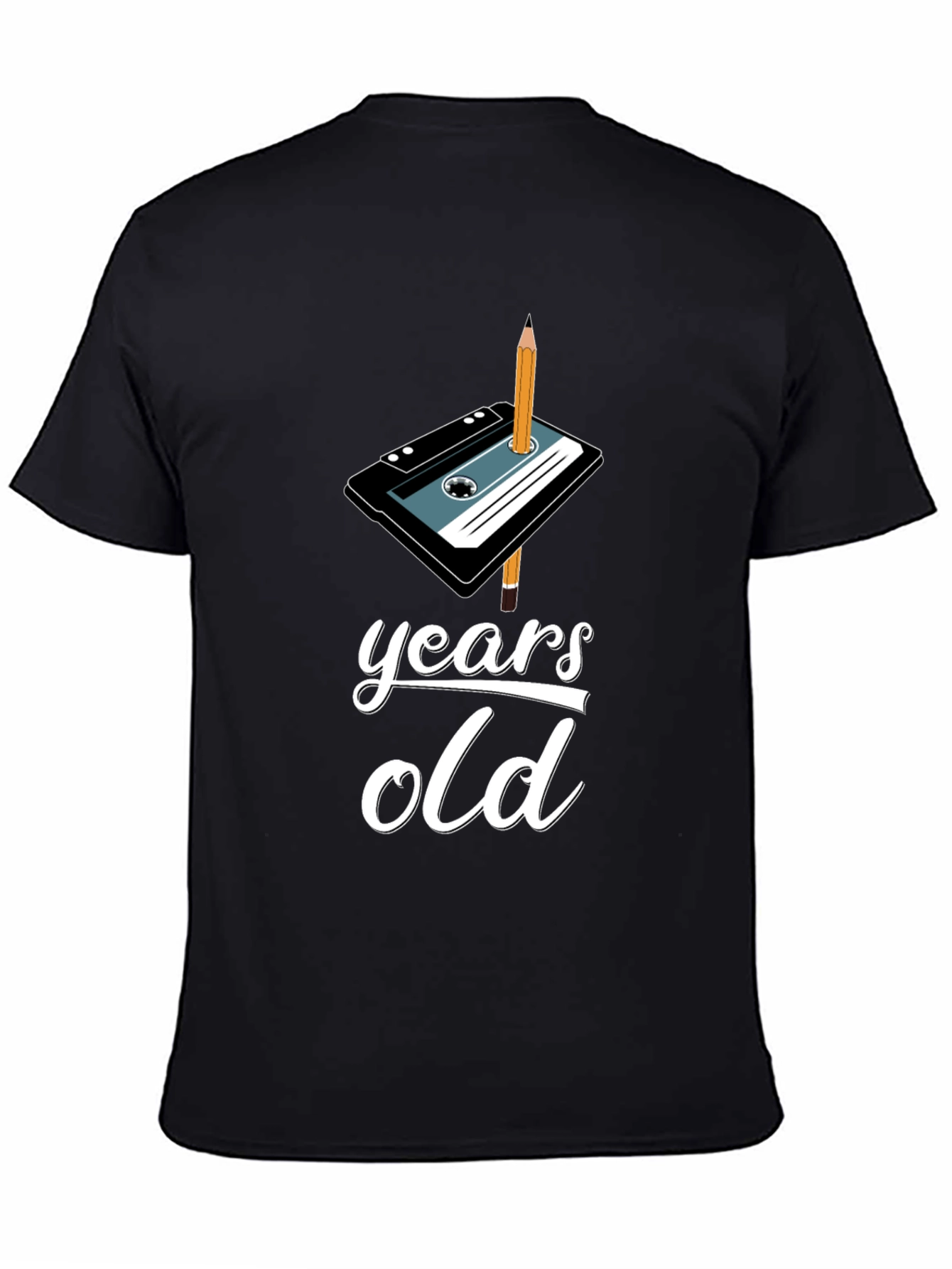 Retro Cassette Tape Birthday T-Shirt - Years Old