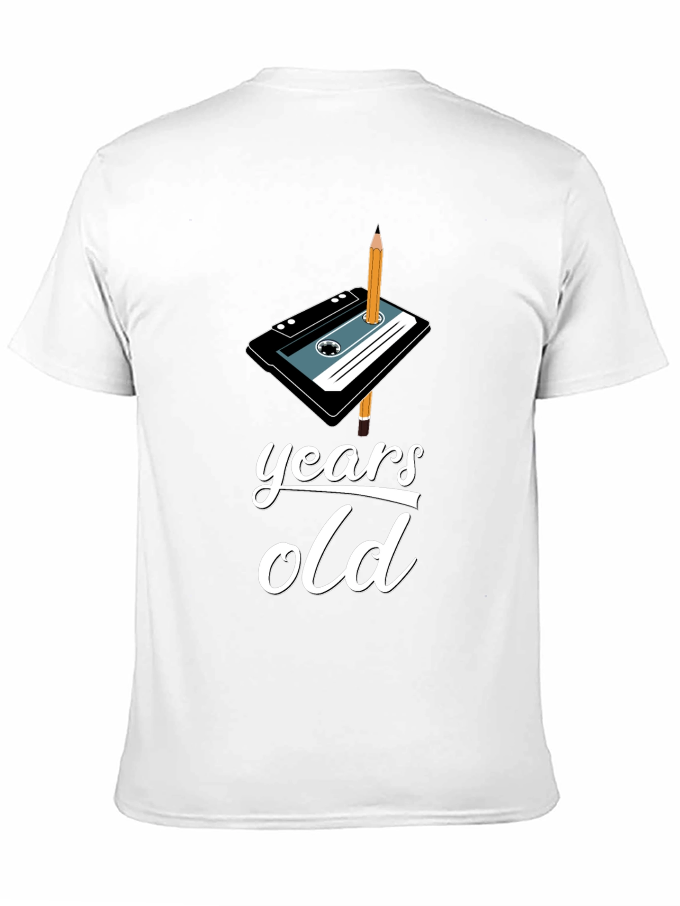 Retro Cassette Tape Birthday T-Shirt - Years Old