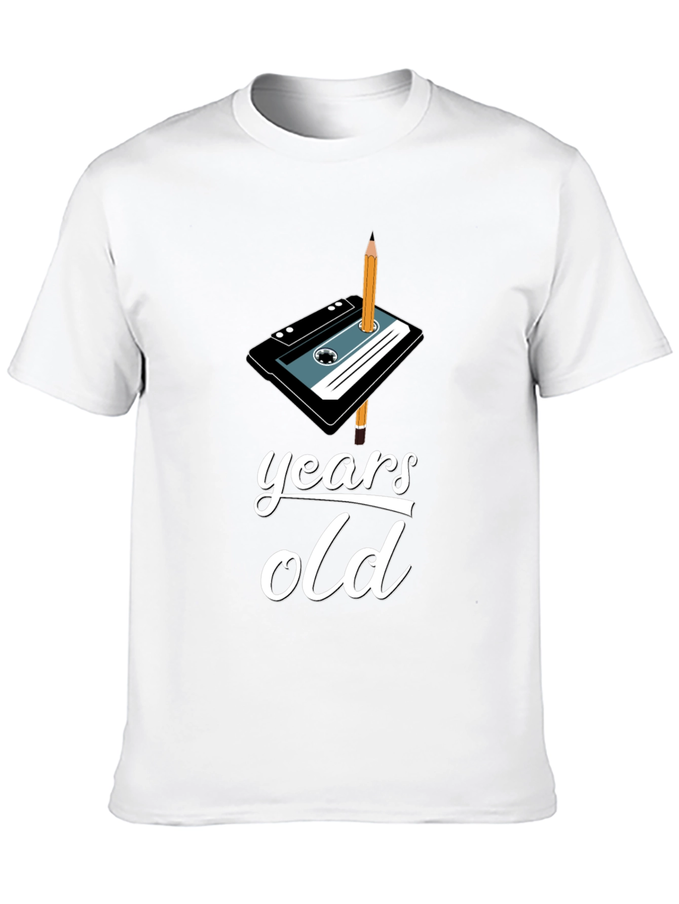 Retro Cassette Tape Birthday T-Shirt - Years Old