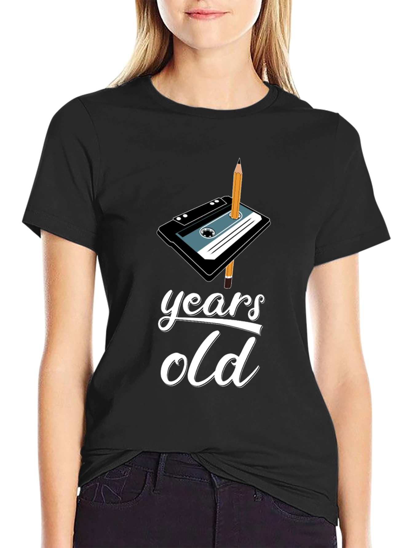 Retro Cassette Tape Birthday T-Shirt - Years Old