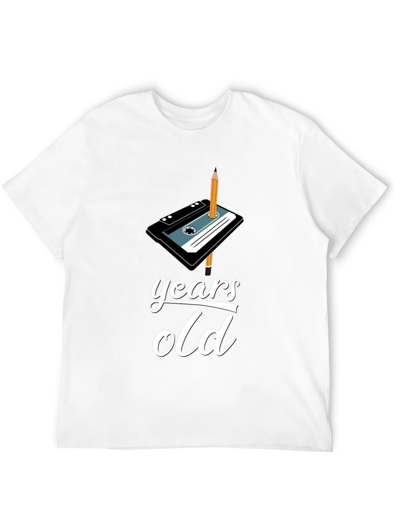 Retro Cassette Tape Birthday T-Shirt - Years Old