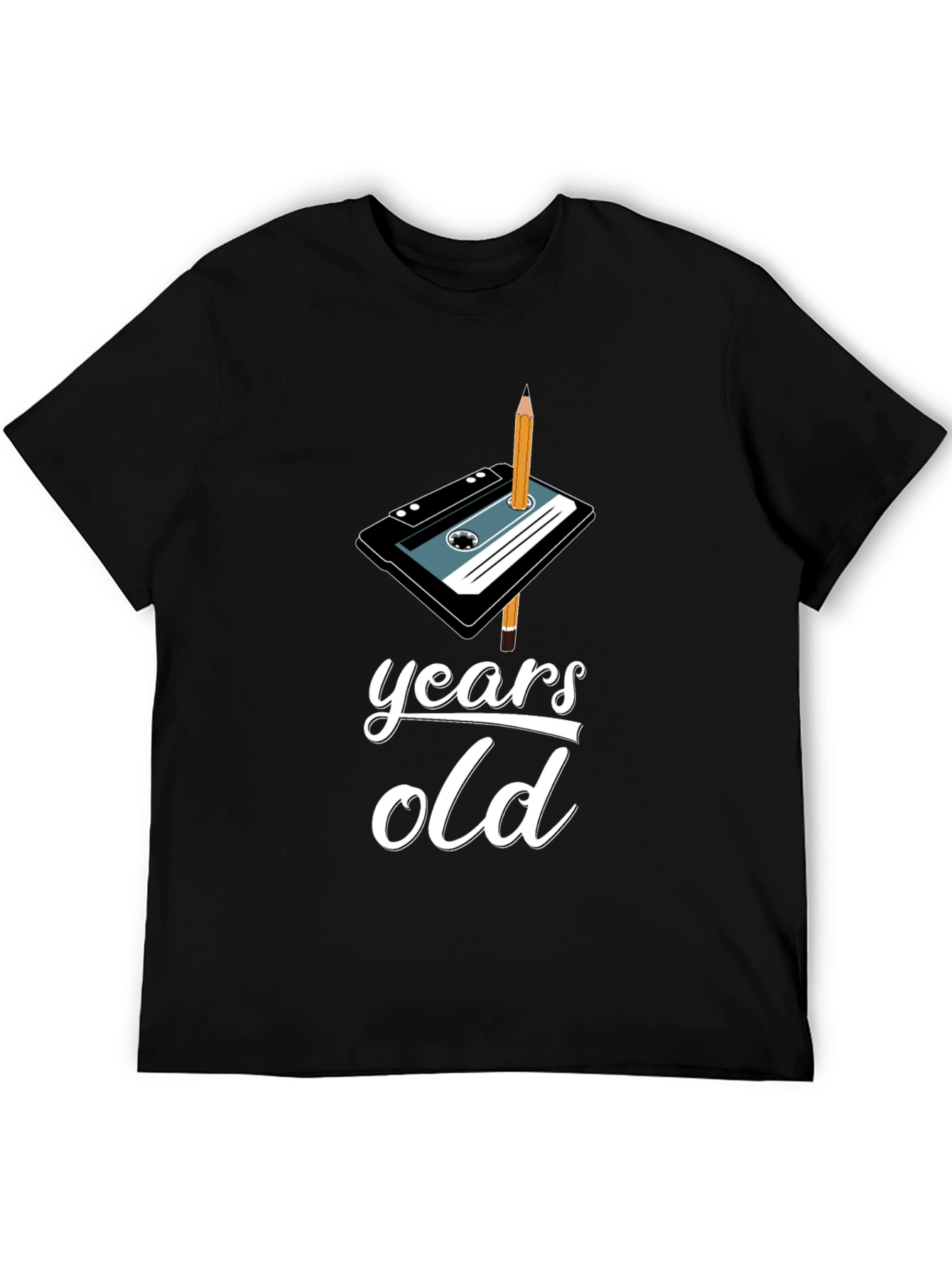 Retro Cassette Tape Birthday T-Shirt - Years Old