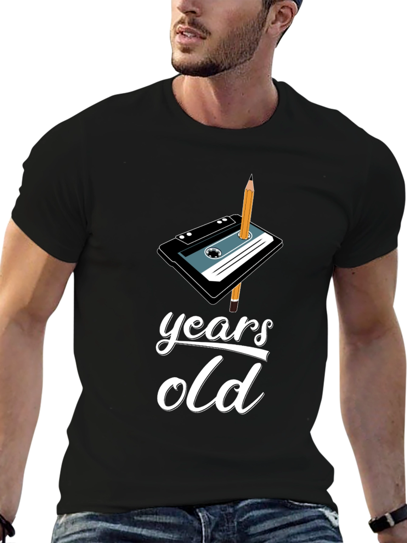 Retro Cassette Tape Birthday T-Shirt - Years Old