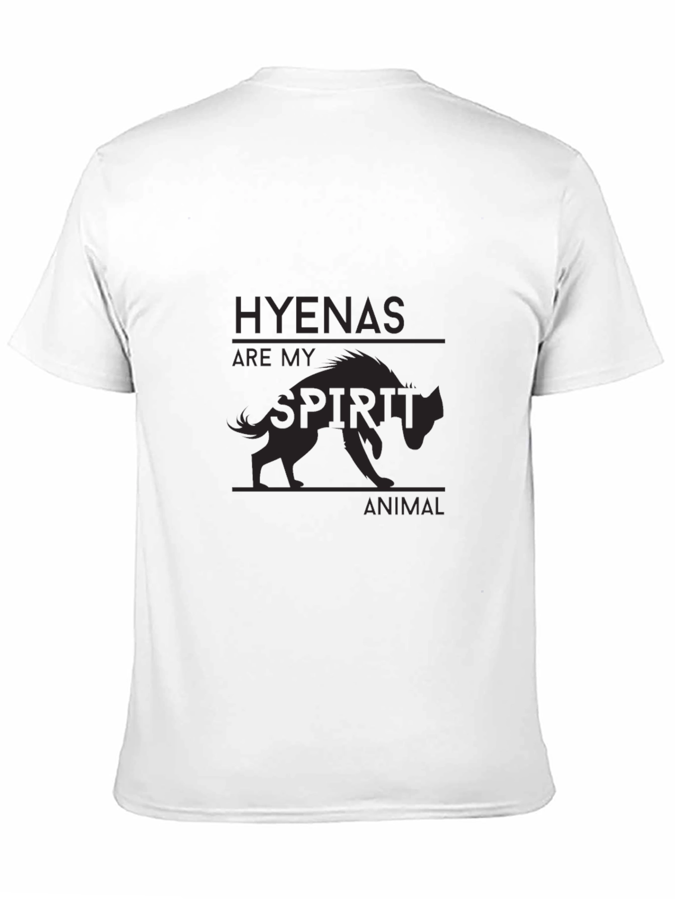 Hyena Spirit Animal Black T-Shirt