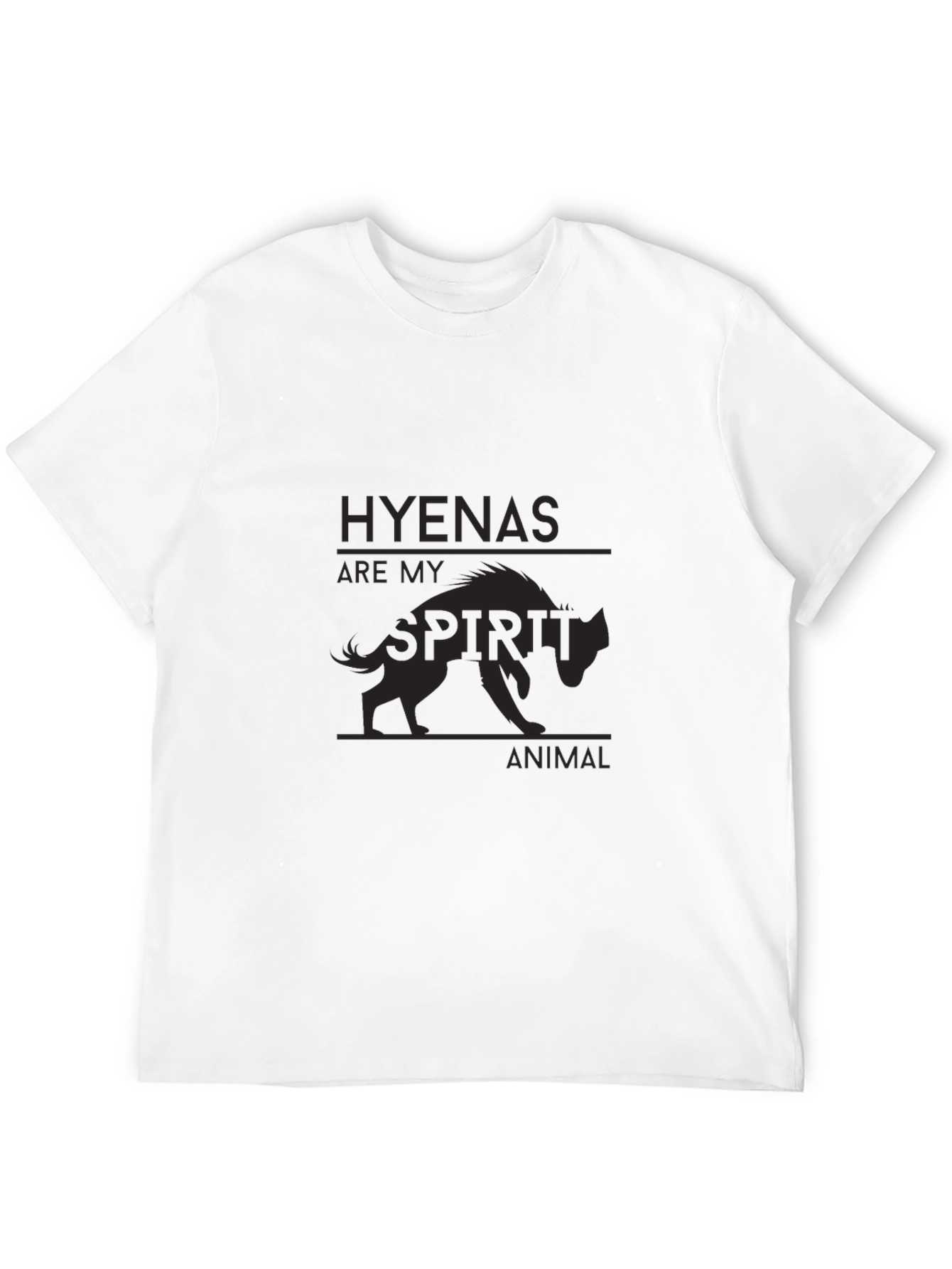 Hyena Spirit Animal Black T-Shirt