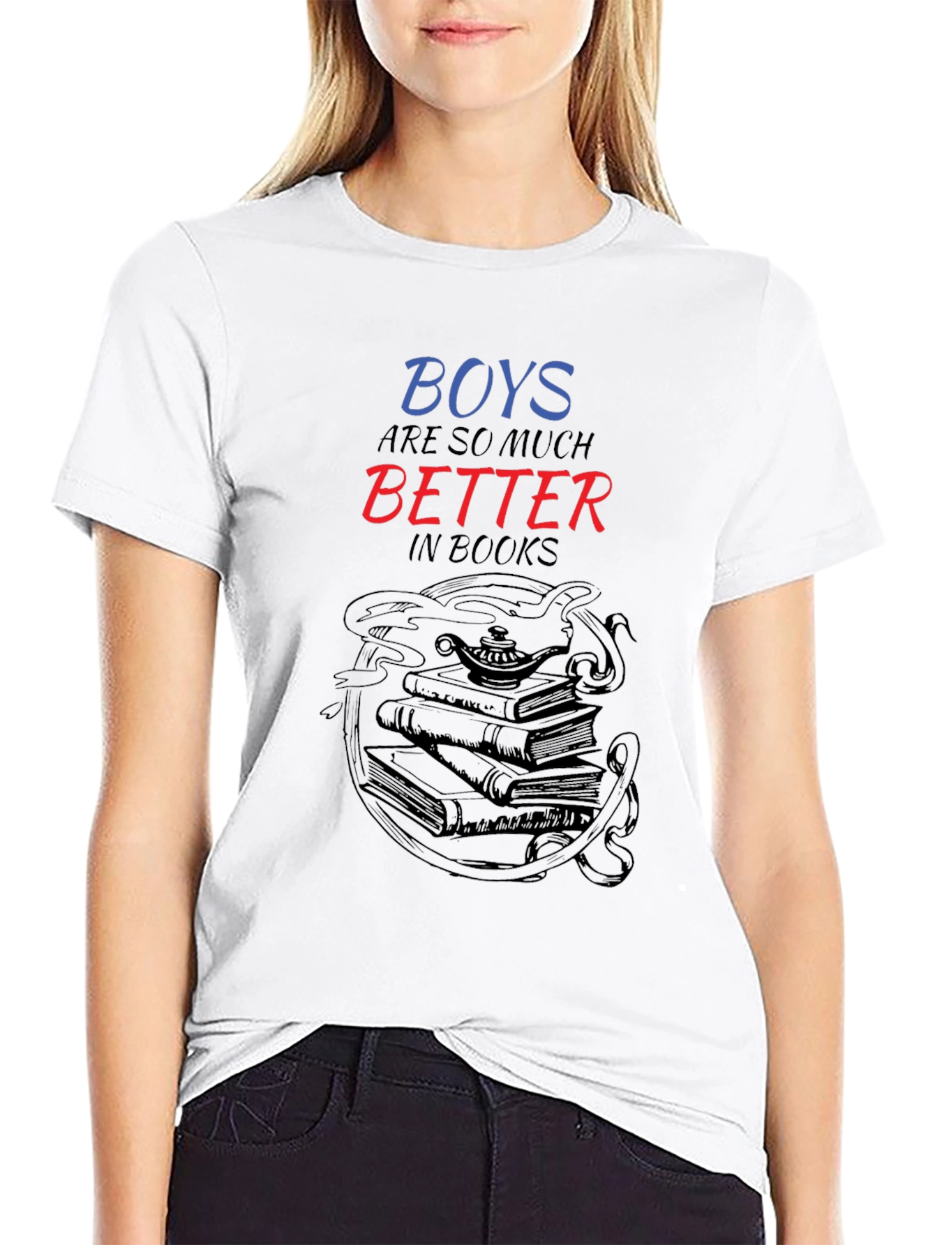 Boys are So Much Better in Books Graphic Tee