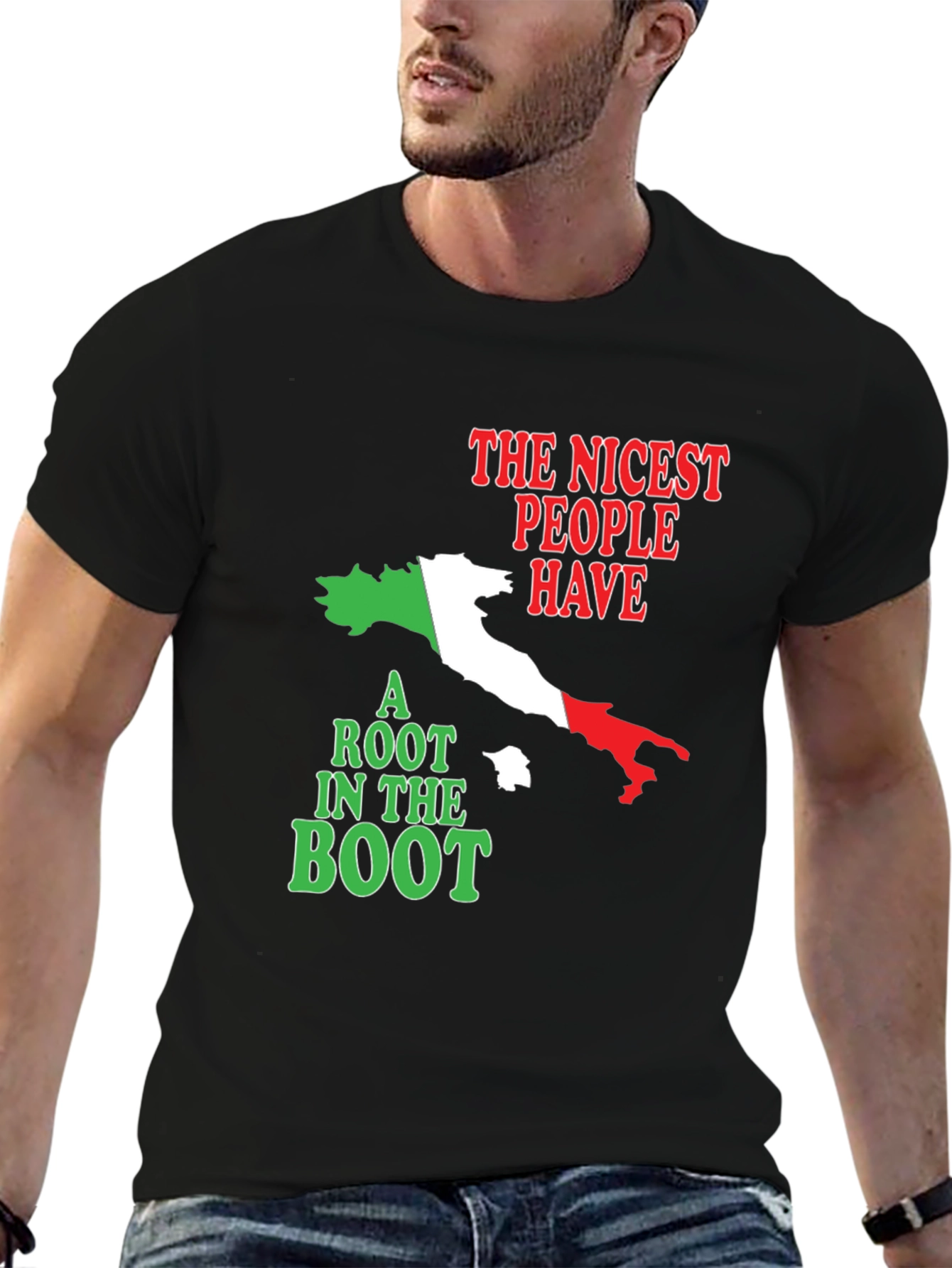 Italian Pride T-Shirt: Nicest People Rooted in Italy