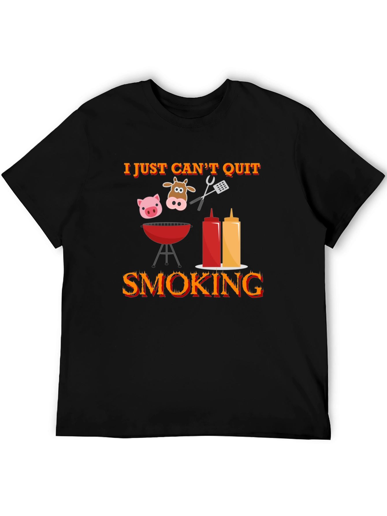 I Just Cant Quit Smoking BBQ T-Shirt