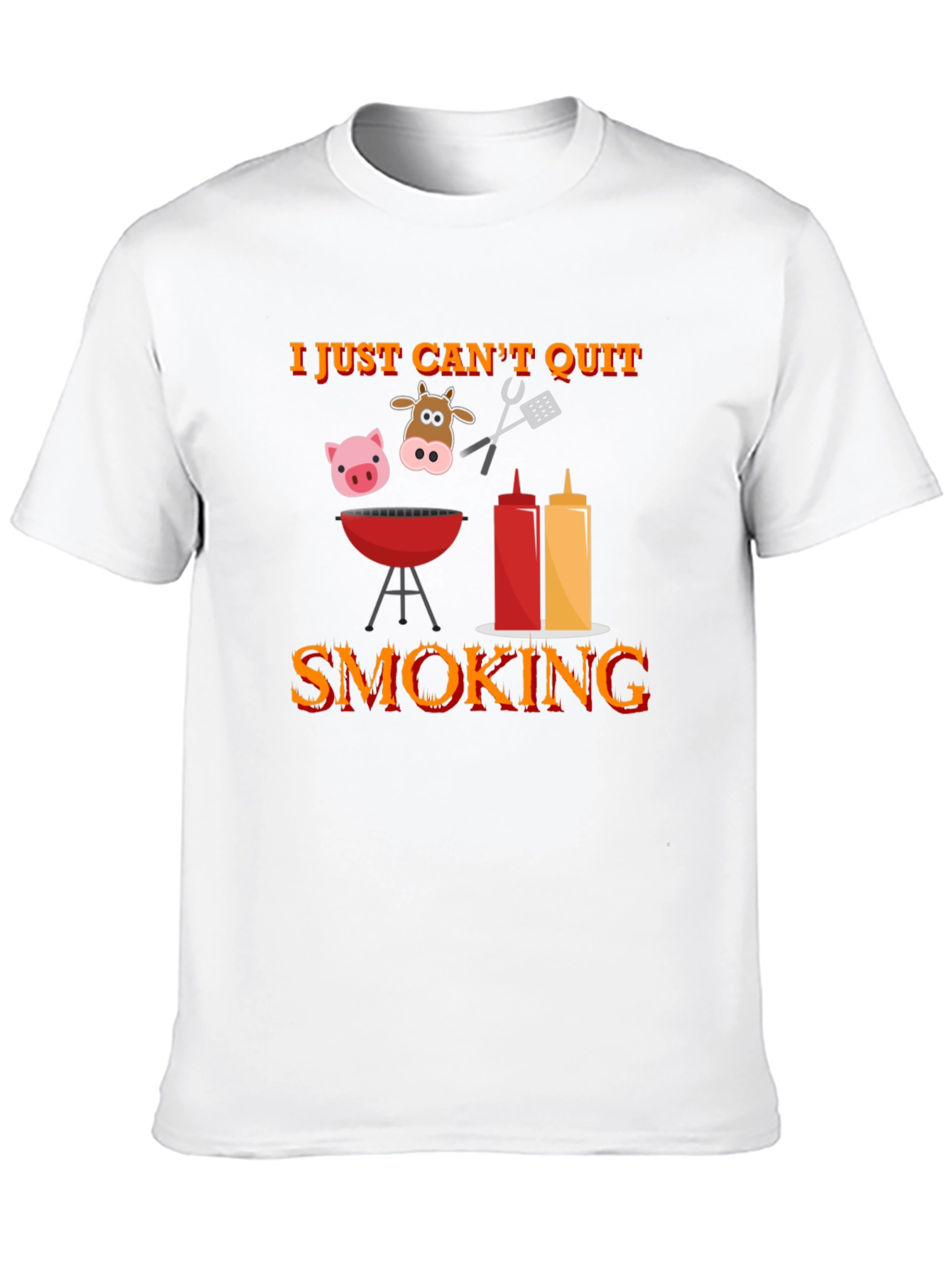 I Just Cant Quit Smoking BBQ T-Shirt