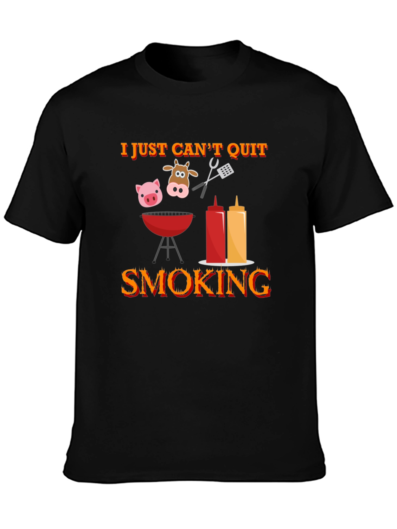 I Just Cant Quit Smoking BBQ T-Shirt