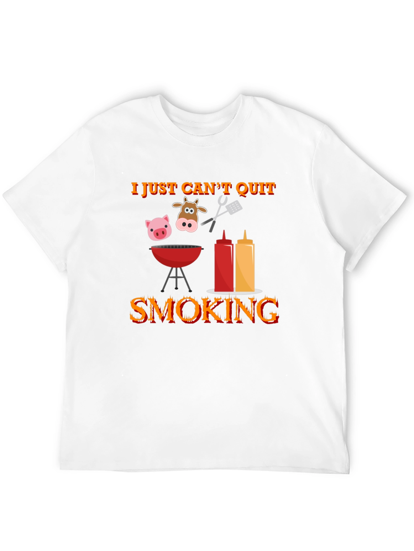 I Just Cant Quit Smoking BBQ T-Shirt