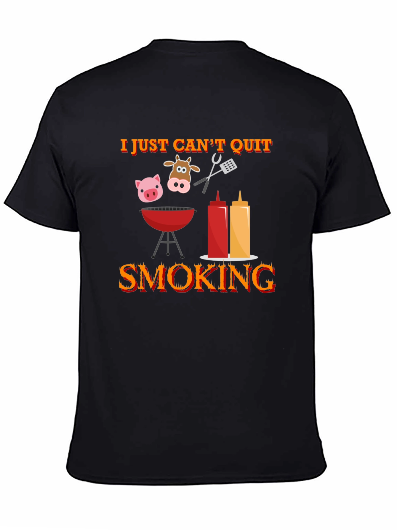 I Just Cant Quit Smoking BBQ T-Shirt