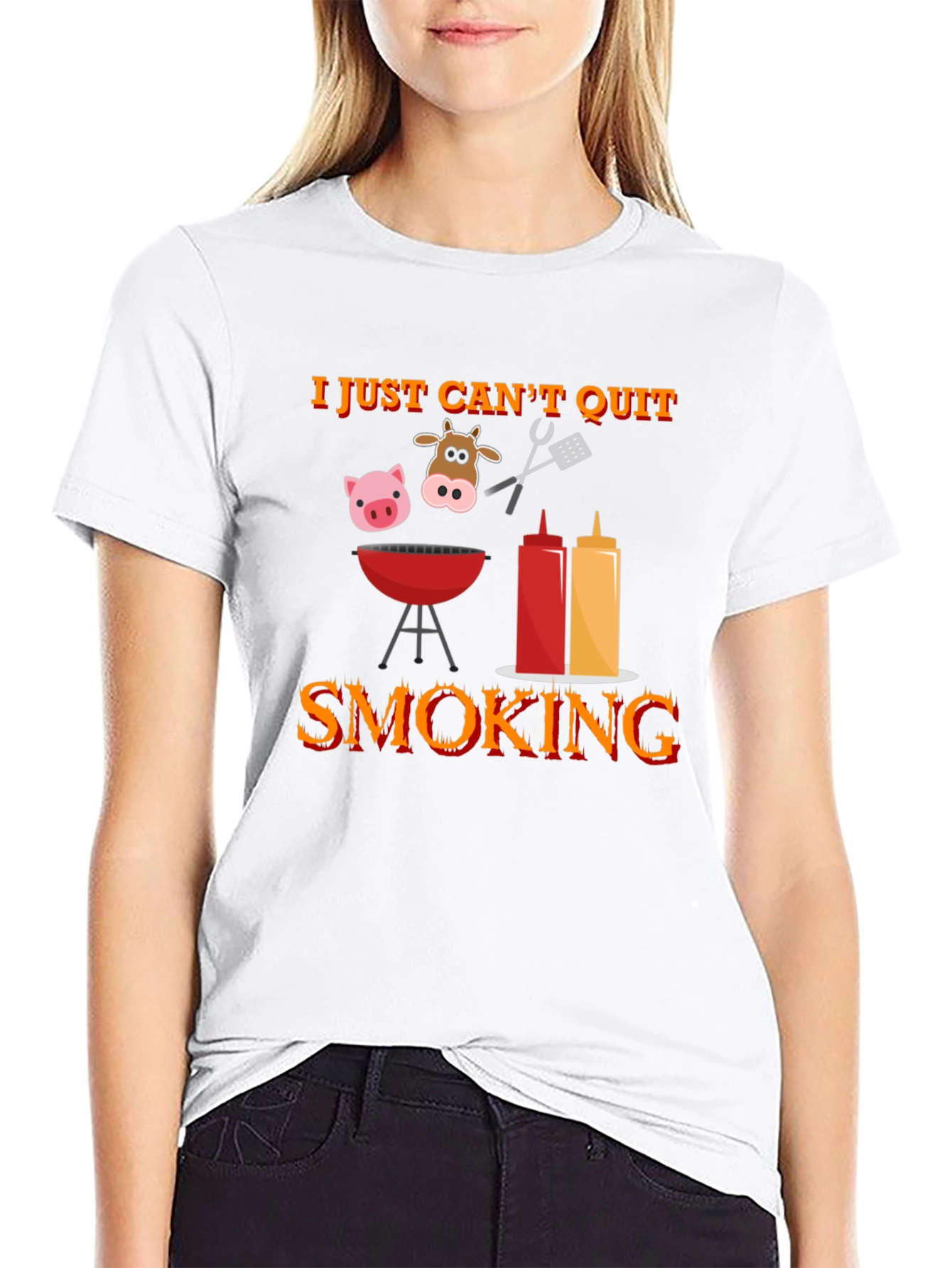 I Just Cant Quit Smoking BBQ T-Shirt