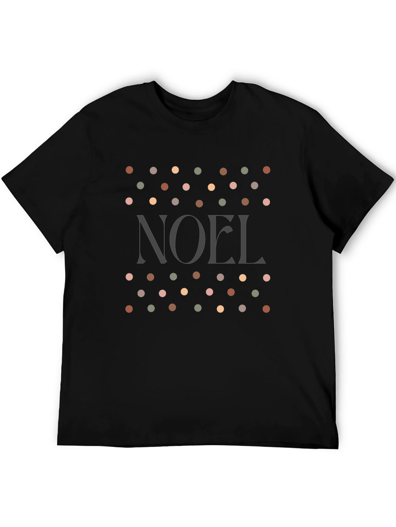 Noel Polka Dot Graphic T-Shirt - Holiday Festive Tee