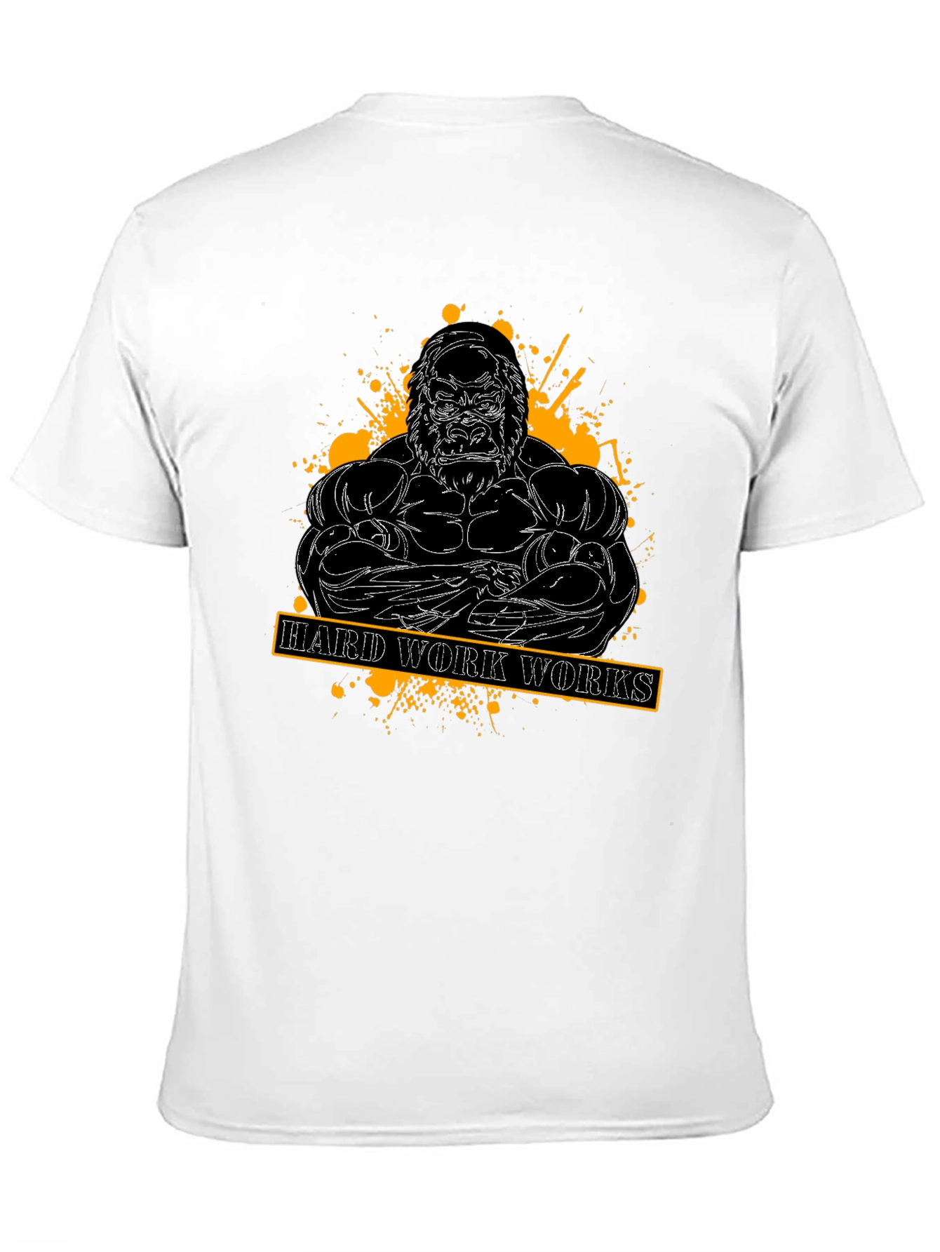 Hard Work Works Gorilla Graphic T-Shirt