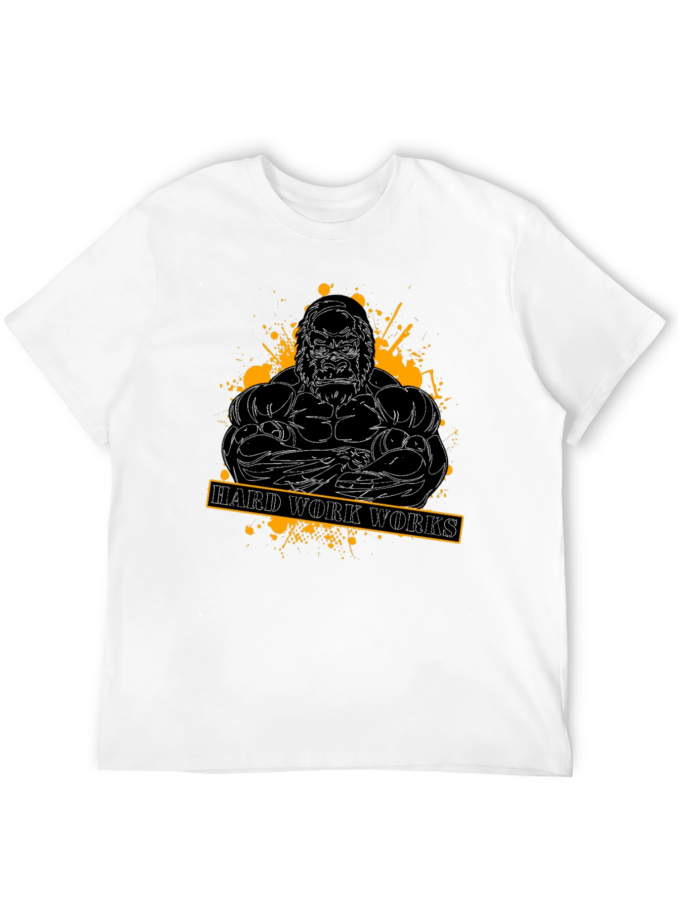 Hard Work Works Gorilla Graphic T-Shirt