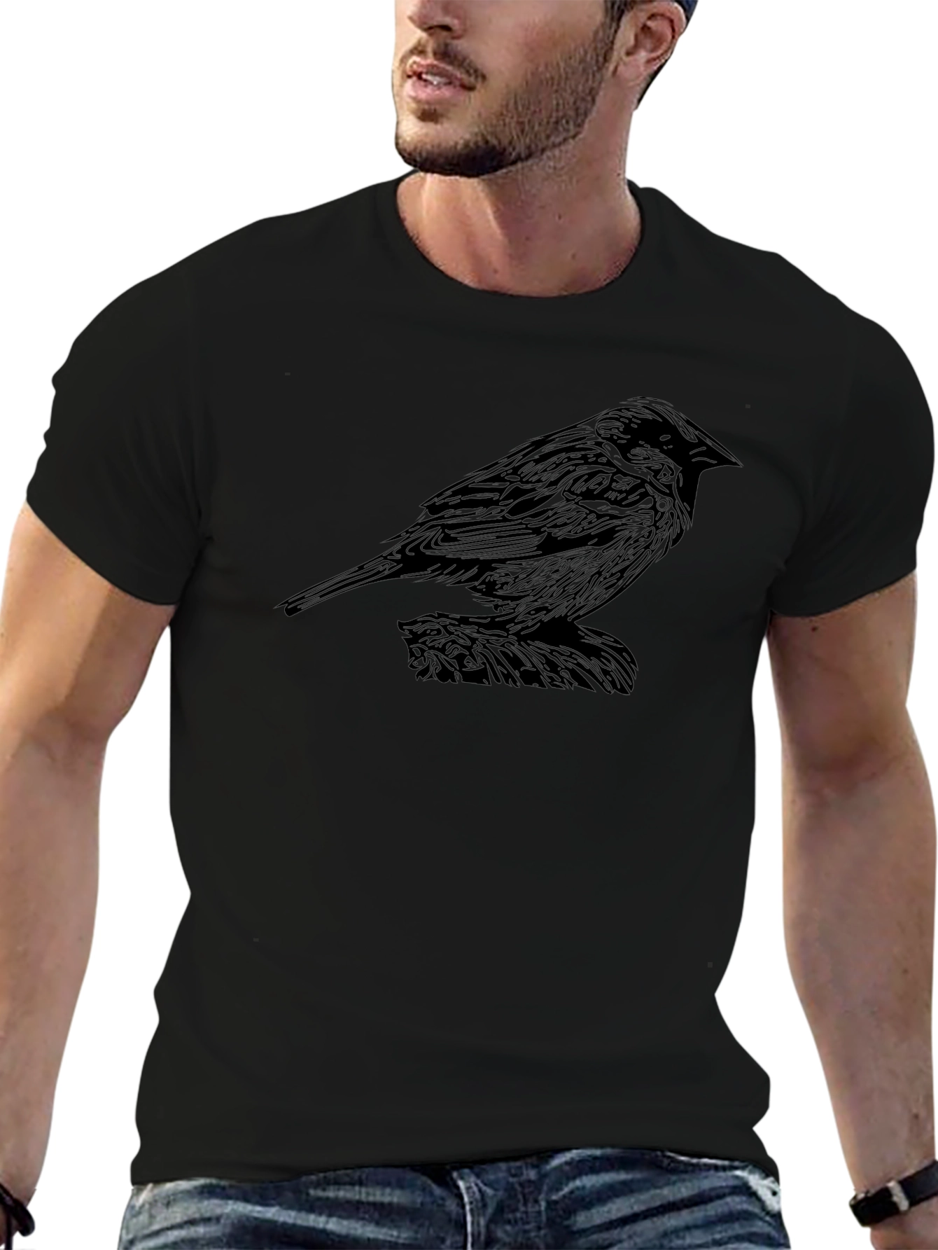 Black Bird Graphic T-Shirt