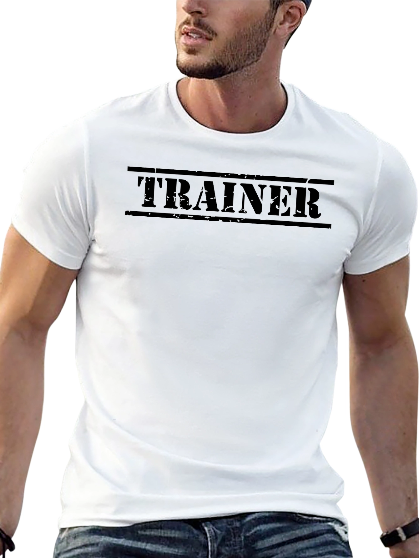 Trainer Graphic Tee - Black Gym Shirt