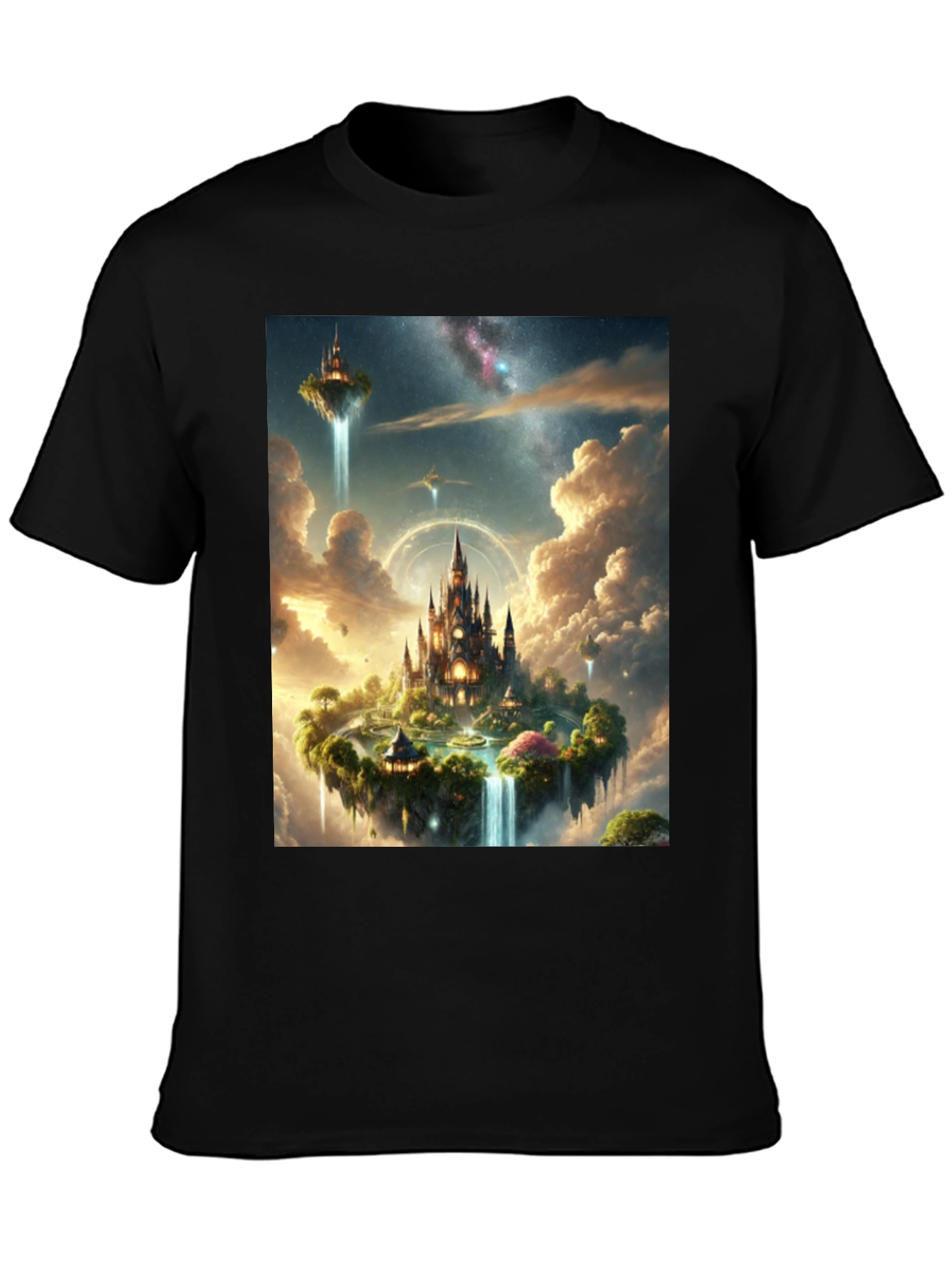 Fantasy Island Graphic Tee - Black Cotton Shirt