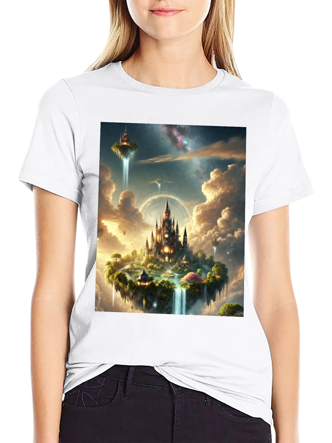 Fantasy Island Graphic Tee - Black Cotton Shirt